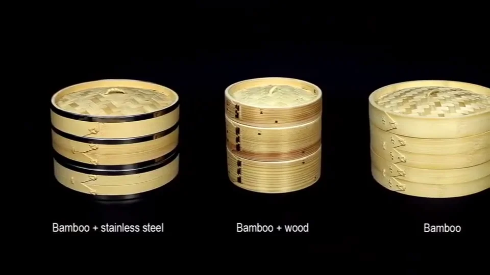 10 Inch Premium Organic Bamboo Steamer Basket Mini 2tier Bamboo