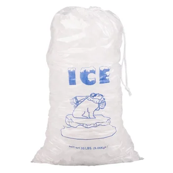 Wholesale Plastic Ice Cube Bags With Cotton Drawstring - Buy Ice Cube ...