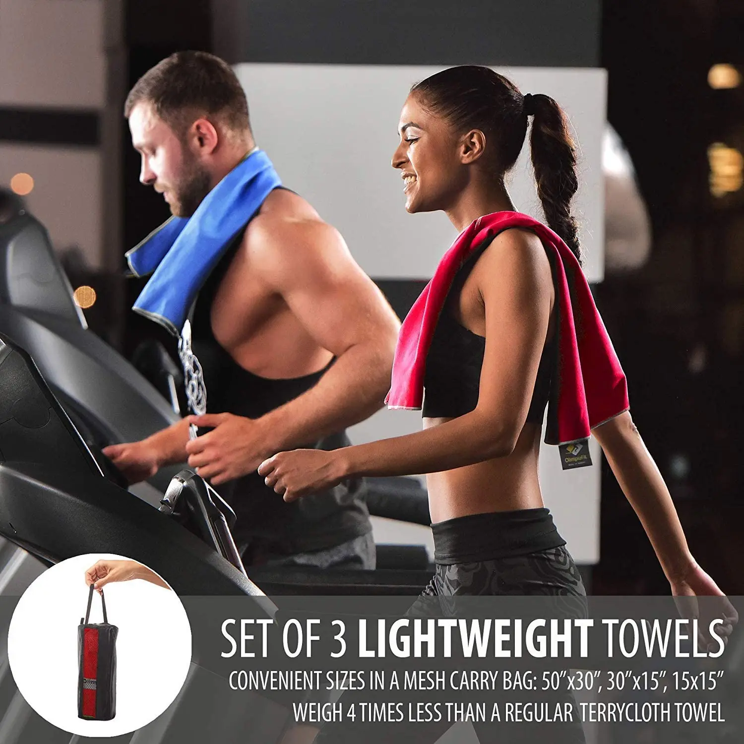 personal gym suede sport towel