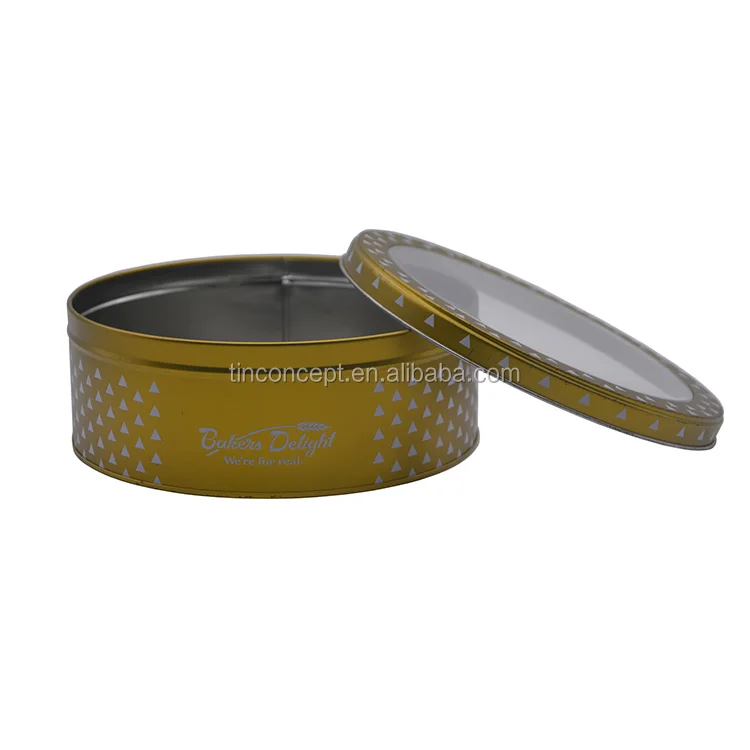 Colored Tin Can For Cookies Food Packaging And Candy Cake Tin Box