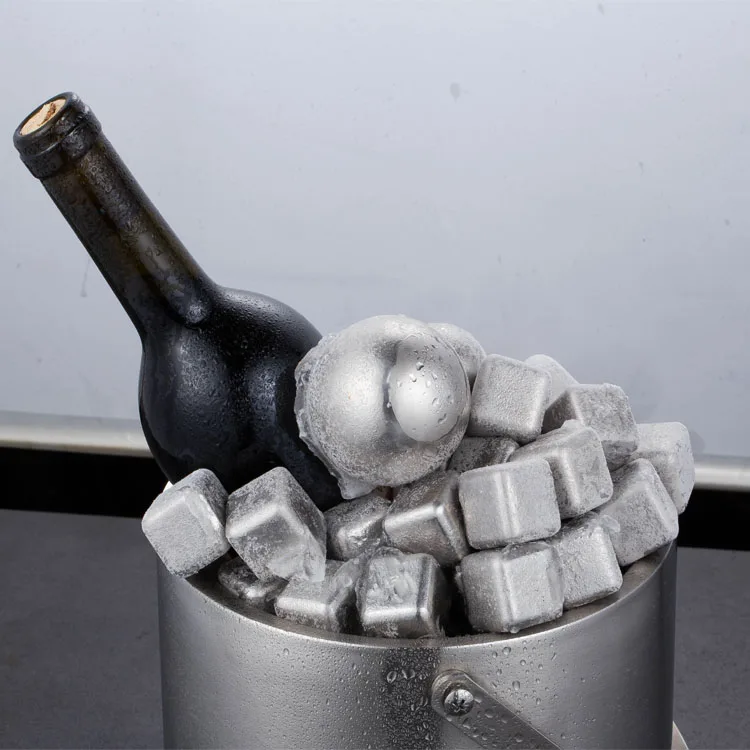 Wine Insulated Stainless Steel Double wall ice bucket Wine cooler bucket