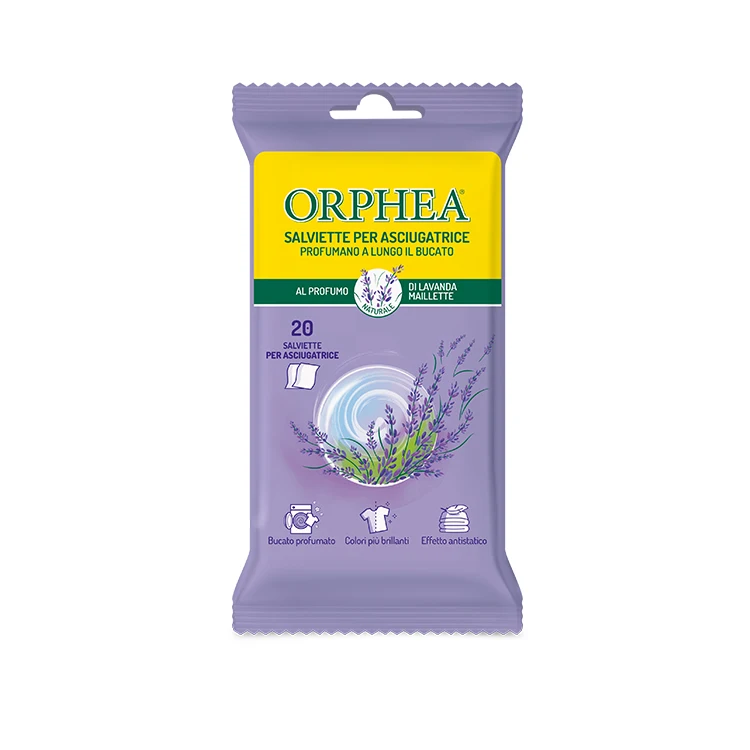 Orphea Fabric Care Perfumer Lavender Perfumer Wipes For Dryer Machine