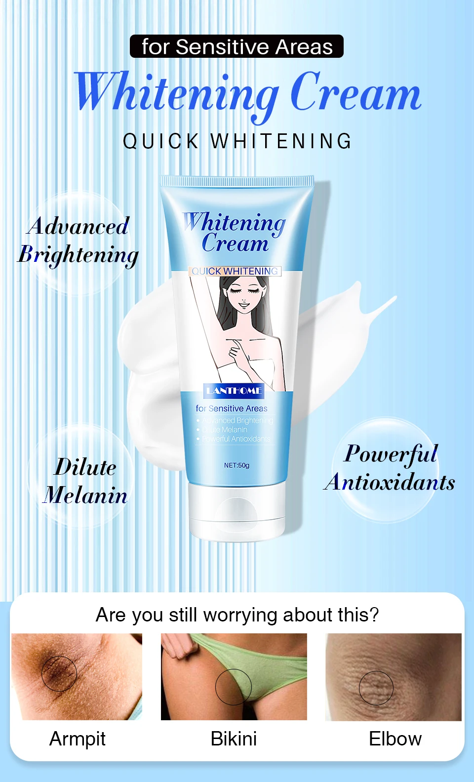 Natural Organic Women Beauty Care Skin Body Black Private Part