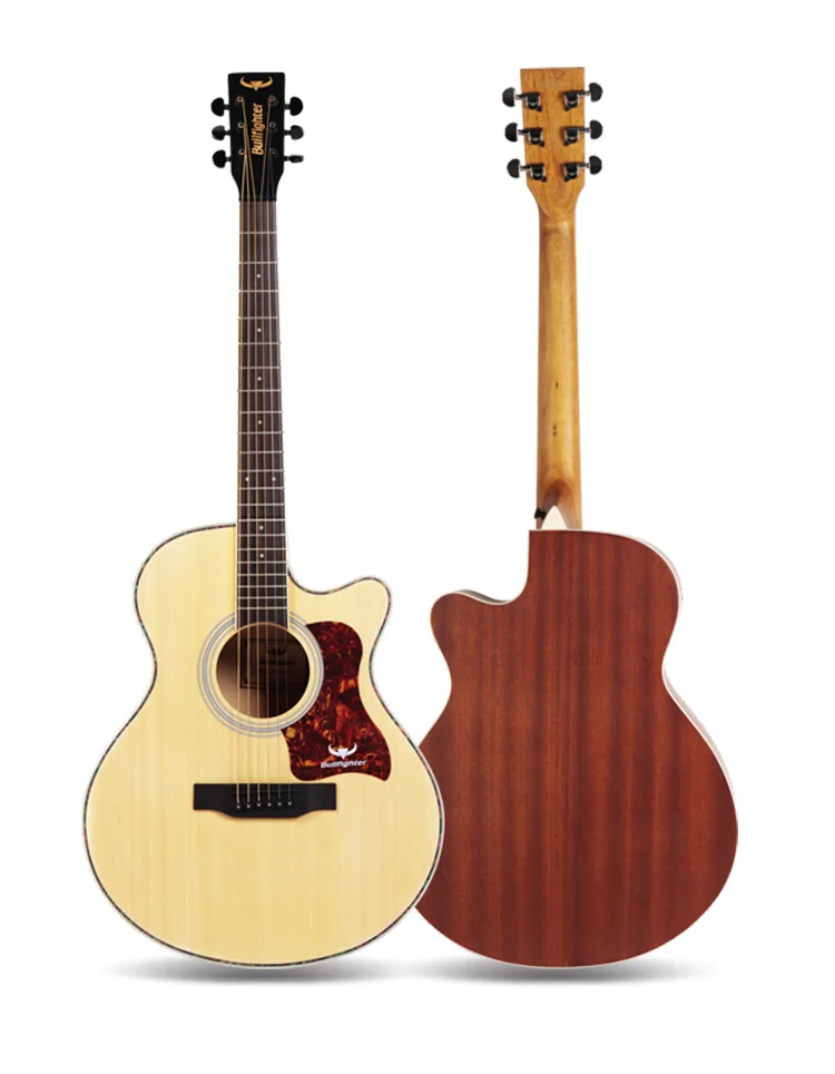 Bullfighter D-4016 Spruce Wood  Affordable OEM Acoustic Guitar Solid Top