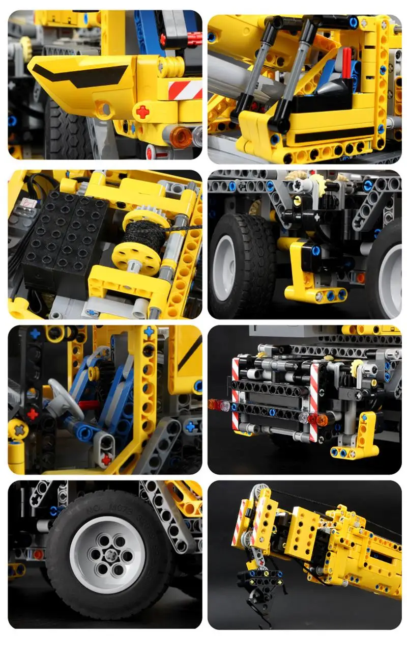 [Free Shipping] 2590pcs Motors Rough Terrain Crane Slegoingly Technic Gruas Best Gift