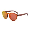 CE FDA Wholesale Mirror China Wood Bamboo Sunglasses Spring Hinge Wood Sunglasses Custom Logo UV400 Cat.3 2019