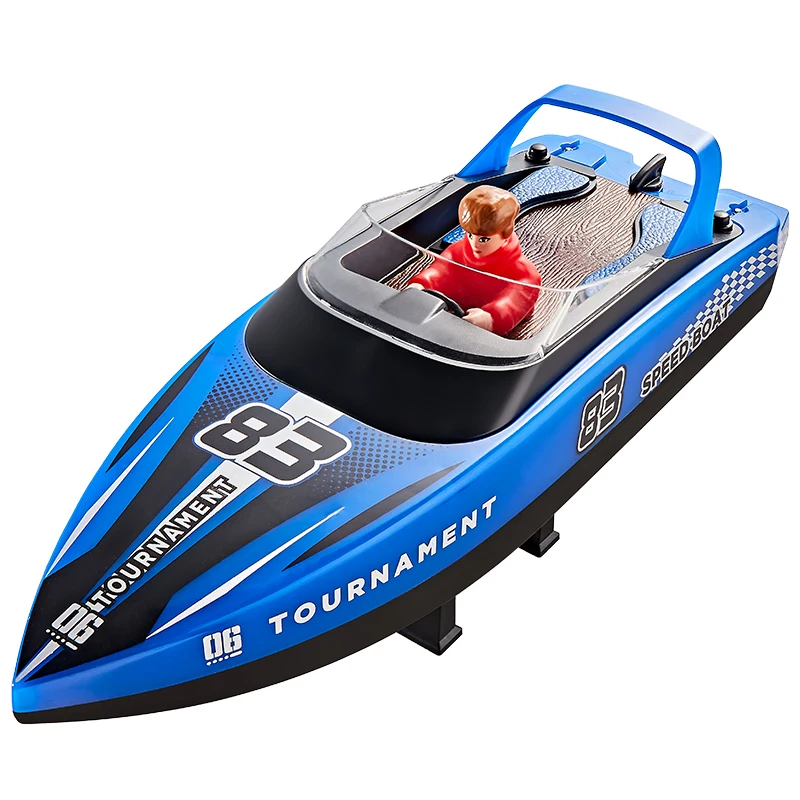 Factory HJ821 RC Speedboat - High Power Electric Boat with LED