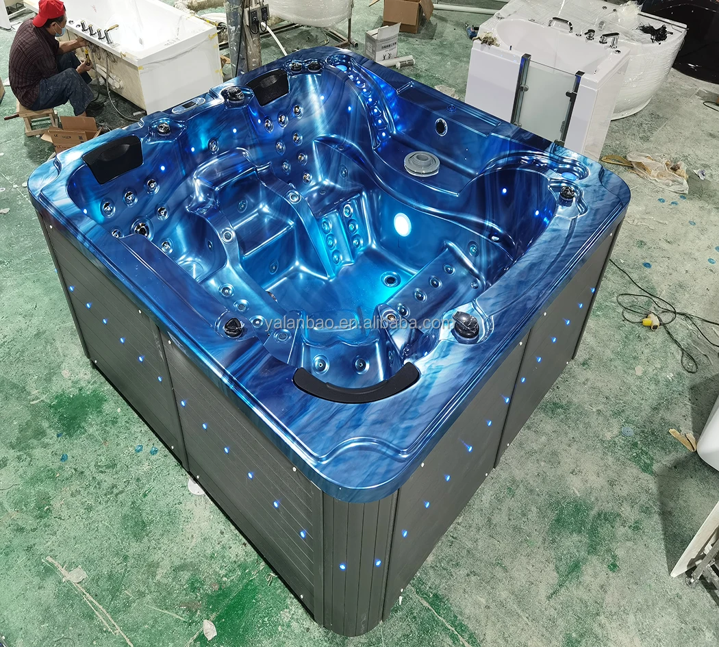 Luxury Outdoor Spa Whirlpool Massage Jets Hot Tub,New Technology White