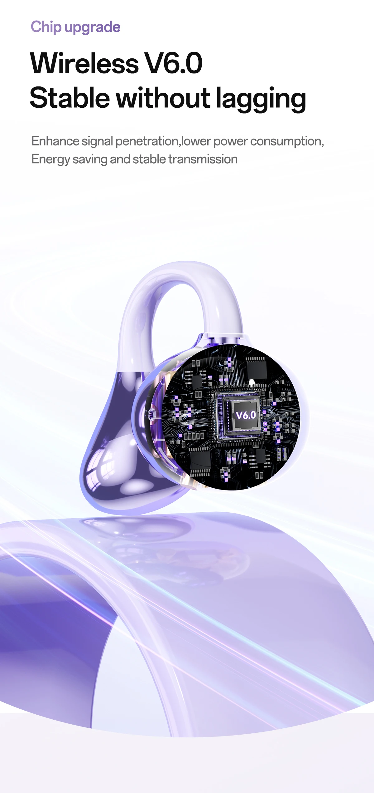 M159 OEM ODM Open Ear Clip Wireless Earbuds BT 6.0 40H Battery LED HD Calling ENC Waterproof Dual Transducers Custom Logo