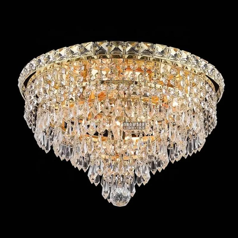 modern chandelier for high ceilings crystal ceiling light fixture made in China