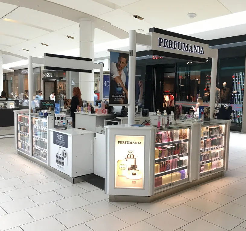 Parfum Display Counter,Mall Desain Kios 