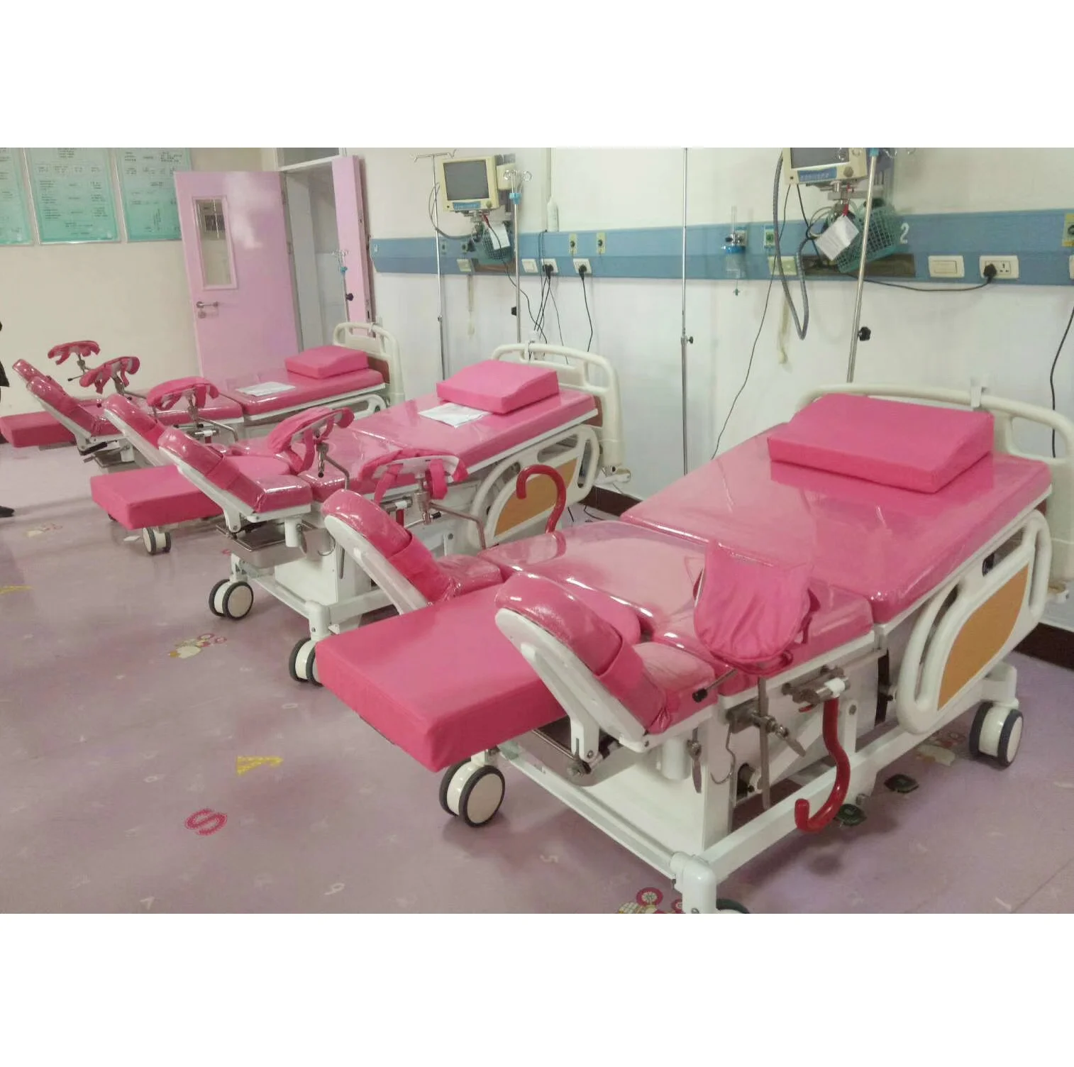 Medical Foldable Gynecological Delivery Bed Electric Maternity