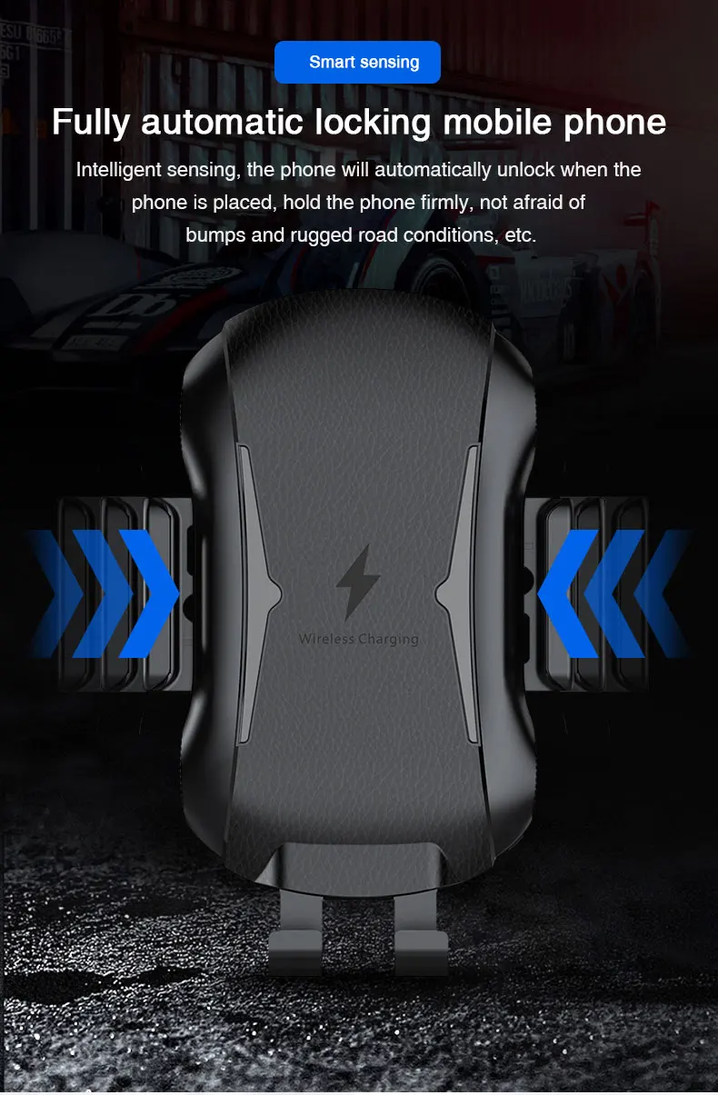 Original Quality Wireless Car Charger Holder Fast Charging Phone Holder Mount In Car  Wireless Car Charger Phone Holder