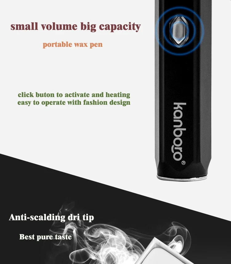 Kanboro Sego Wax Kit with Ceramic Coil Glass Chamber Dabber Concentrate Oil Electric Dab Rig Kit