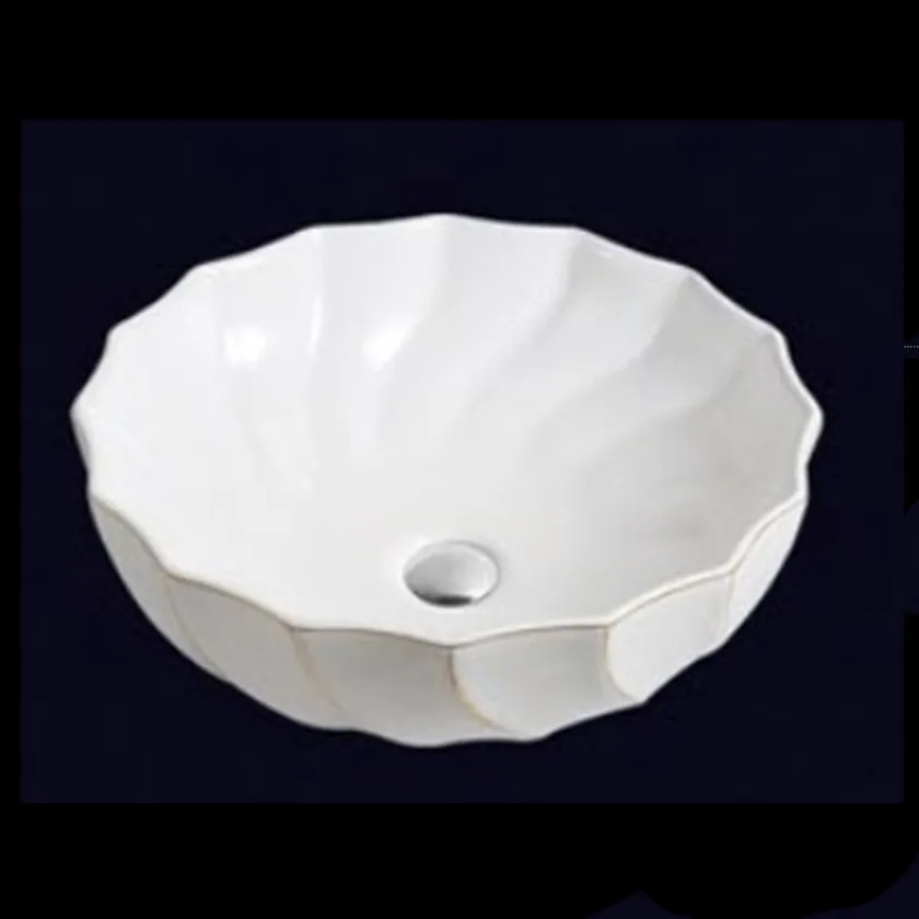 Self-cleaning Glaze Chinese Round Shape Bathroom Ceramic Wash Basin