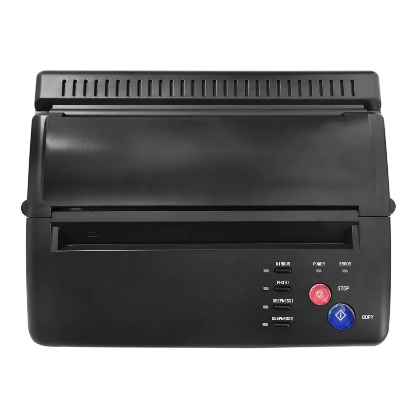 stencil machine tattoo