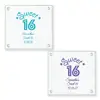 Hotel Supplies Acrylic Coasters Rectangle Tea Cup Mat Trays Custom Drink Coaster Pad with Logo print