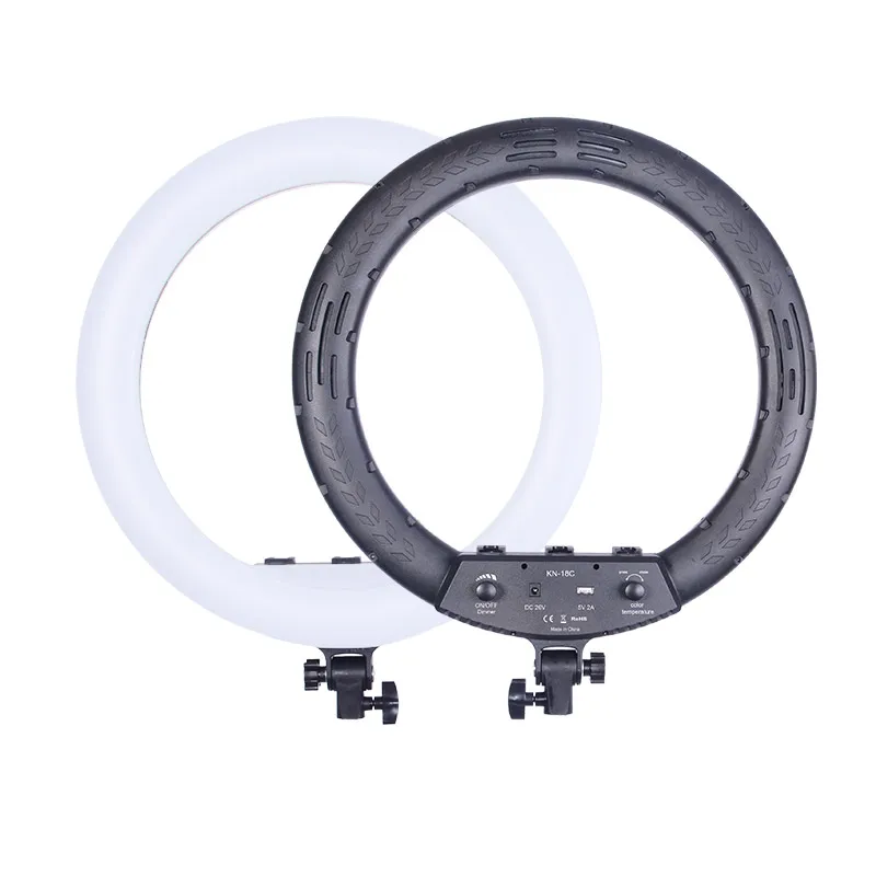 Wall Mounted 18'' Ring Light For Beauty Salon Barber Makeup Photography