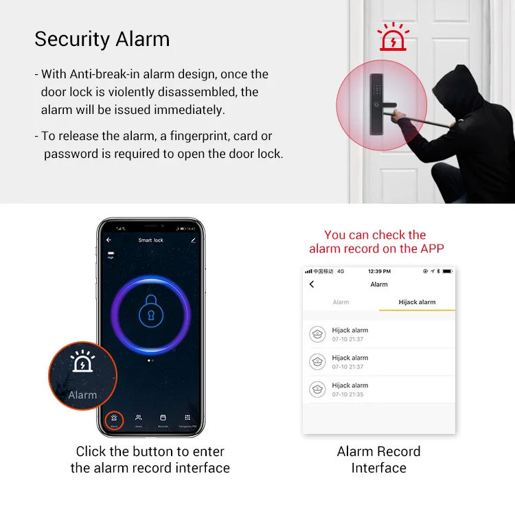 Automatic Digital Wifi Smart Face Recognition Door Lock with Tuya APP - ANKUX.COM
