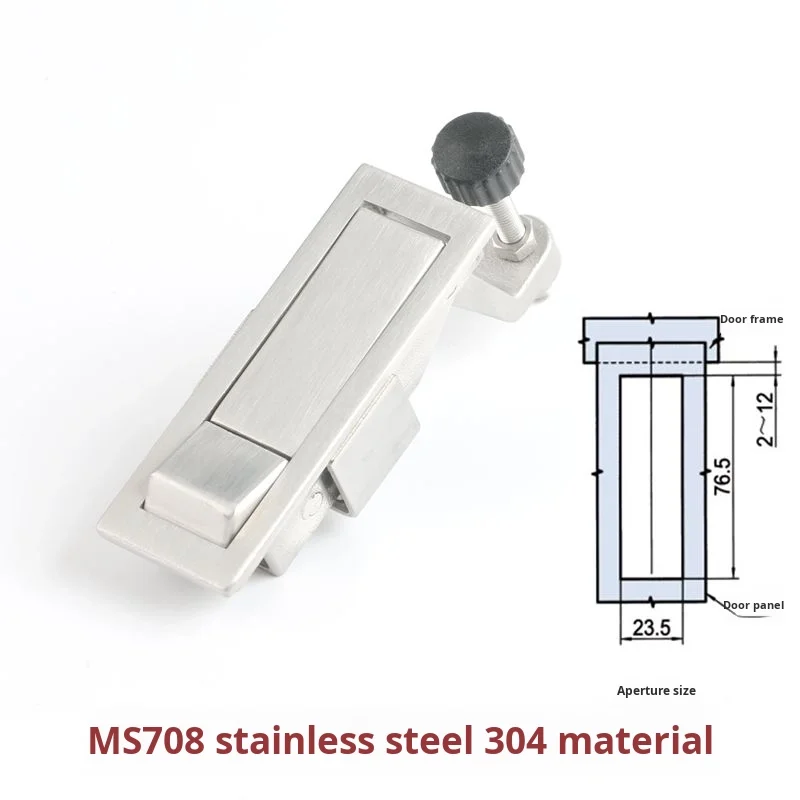 MS708 High-Pressure Industrial Lock Nickel-Plated Button Flat Iron Box for Air Compressor & Boiler Lock Made of Durable details