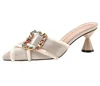 Gladiator Sandals Summer Office High Heels Shoes Woman Buckle Strap Pumps Casual Women Shoes