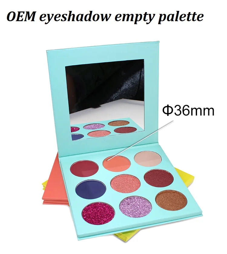 2021 New Design Art Beauty 9colors Eyeshadow Makeup Packaging