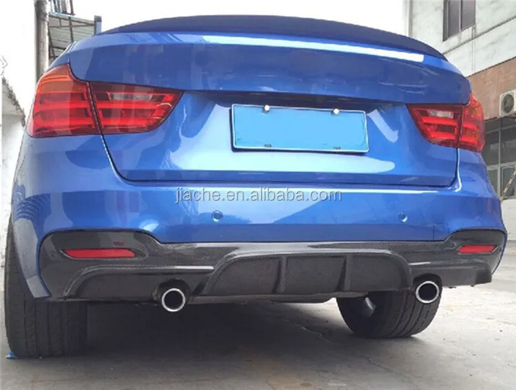 Carbon Fiber Rear Diffuser For Bmw 3 Series Gt F34 M Sport Bumper 4 Door 14 18 Frp Mp Style Back Bumper Lip Spoiler Buy 3 Series Gt Rear Diffuser Carbon Fiber