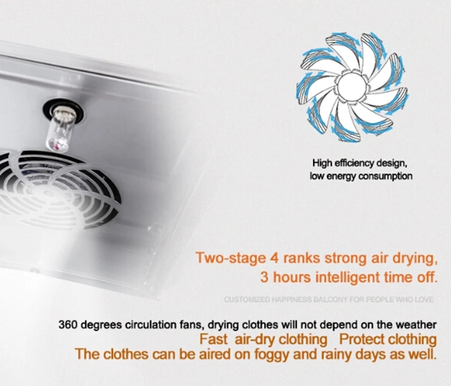 Indoor Ceiling Wall Mounted Retractable Folding Aluminum Auto