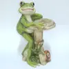 Frog Relaxing Cast Resin Garden Statue