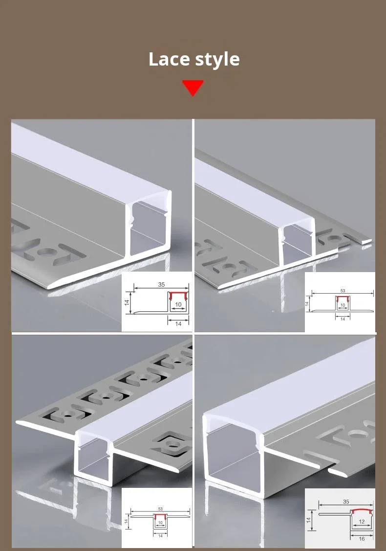 product pre embedded aluminum alloy linear light channel with light slot and line design for ceiling and billiard use 10 year warranty-4