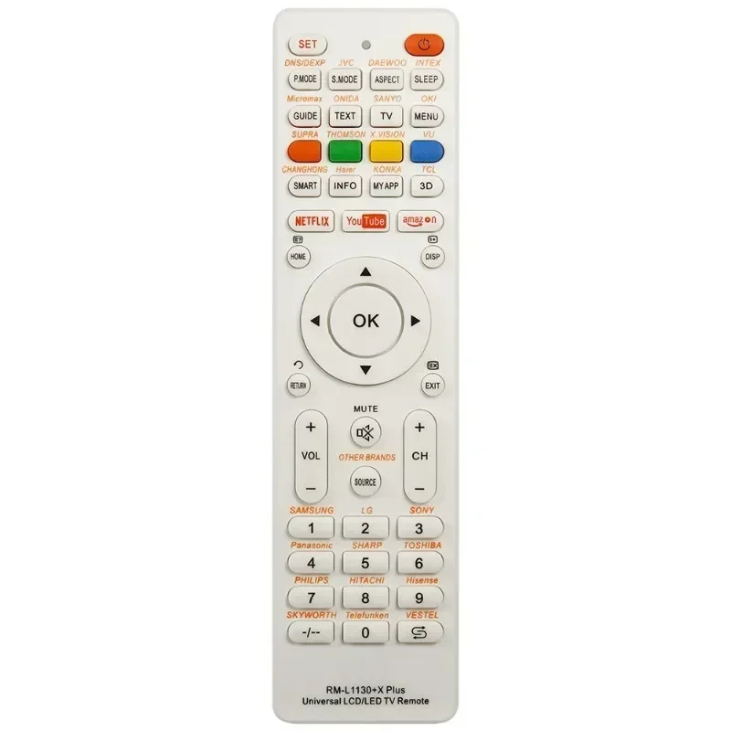 Raneen remote control compatible with Prima and ATA TVs, side-by-side with Prima logo