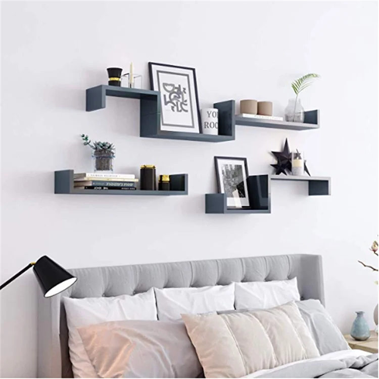 Wholesale price classic set of 3 shelves wood wall decorative