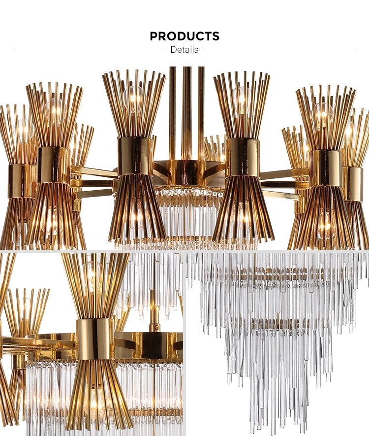 brass chandelier LED