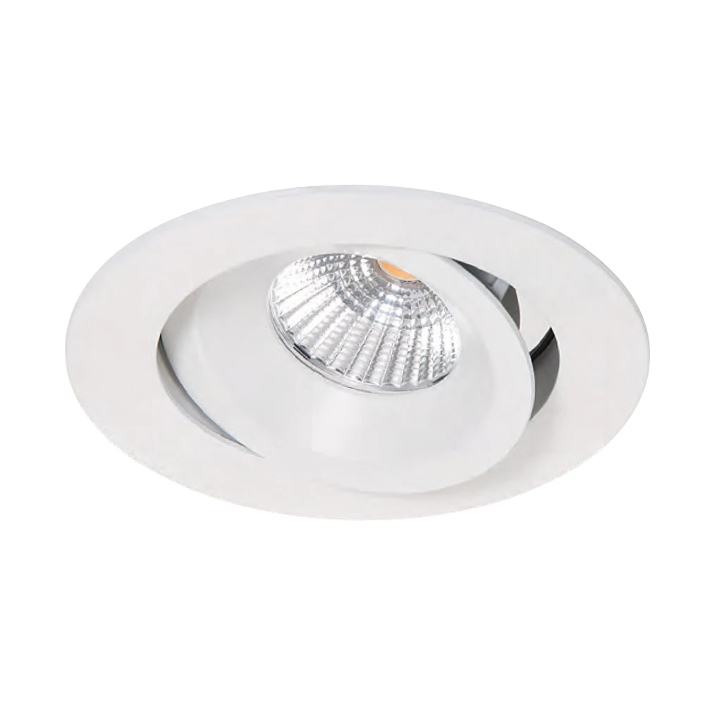 new price 230v adjustable anti-glare hotel dimmable mr16 lamp lighting ceiling recess spot led cob down light downlight fixture
