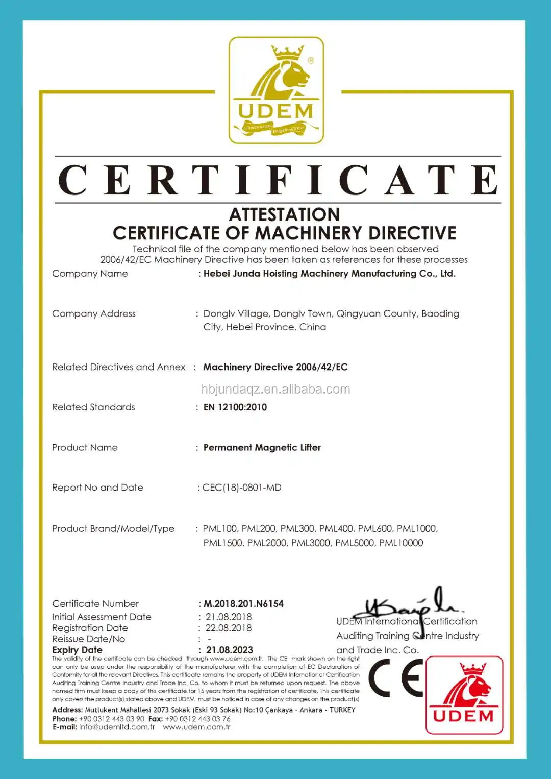 CE certification