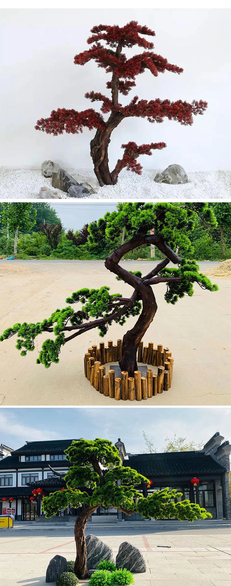 NEW artificial decorative pine trees