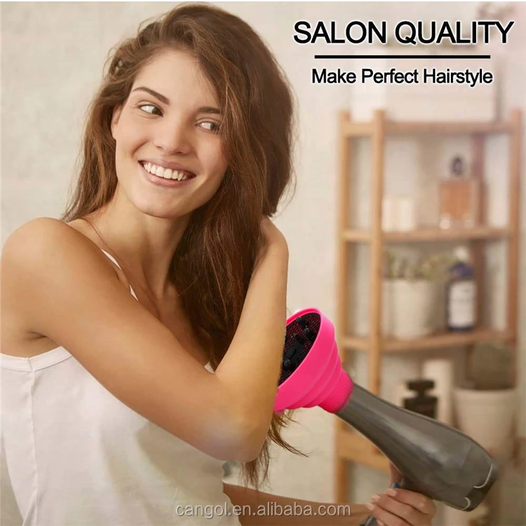 Folding Silicon Hair Blow Dryer Diffuser Portable Travel Collapsible