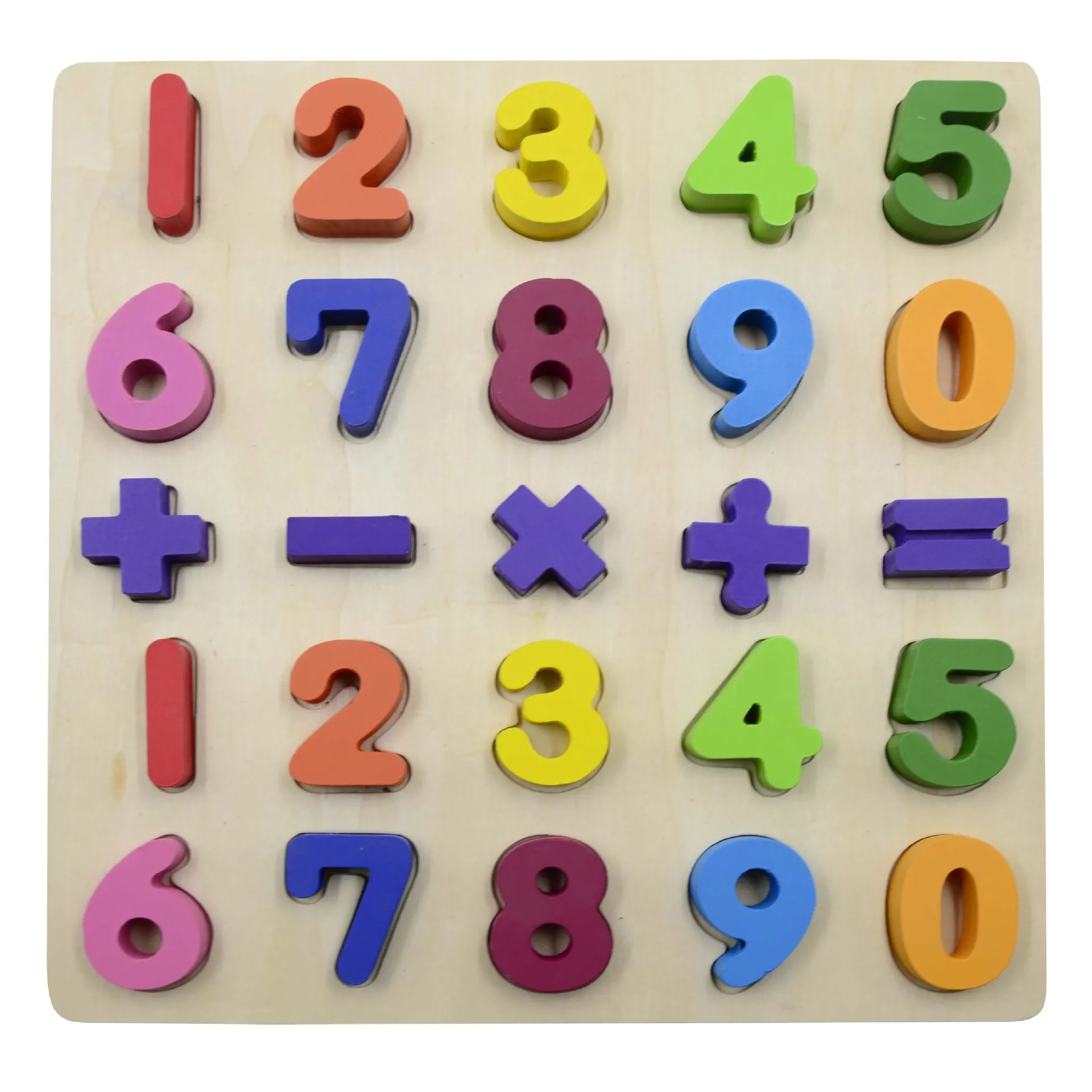 Wooden Numbers Sorting Puzzle Board For Kids Early Education Montessori ...