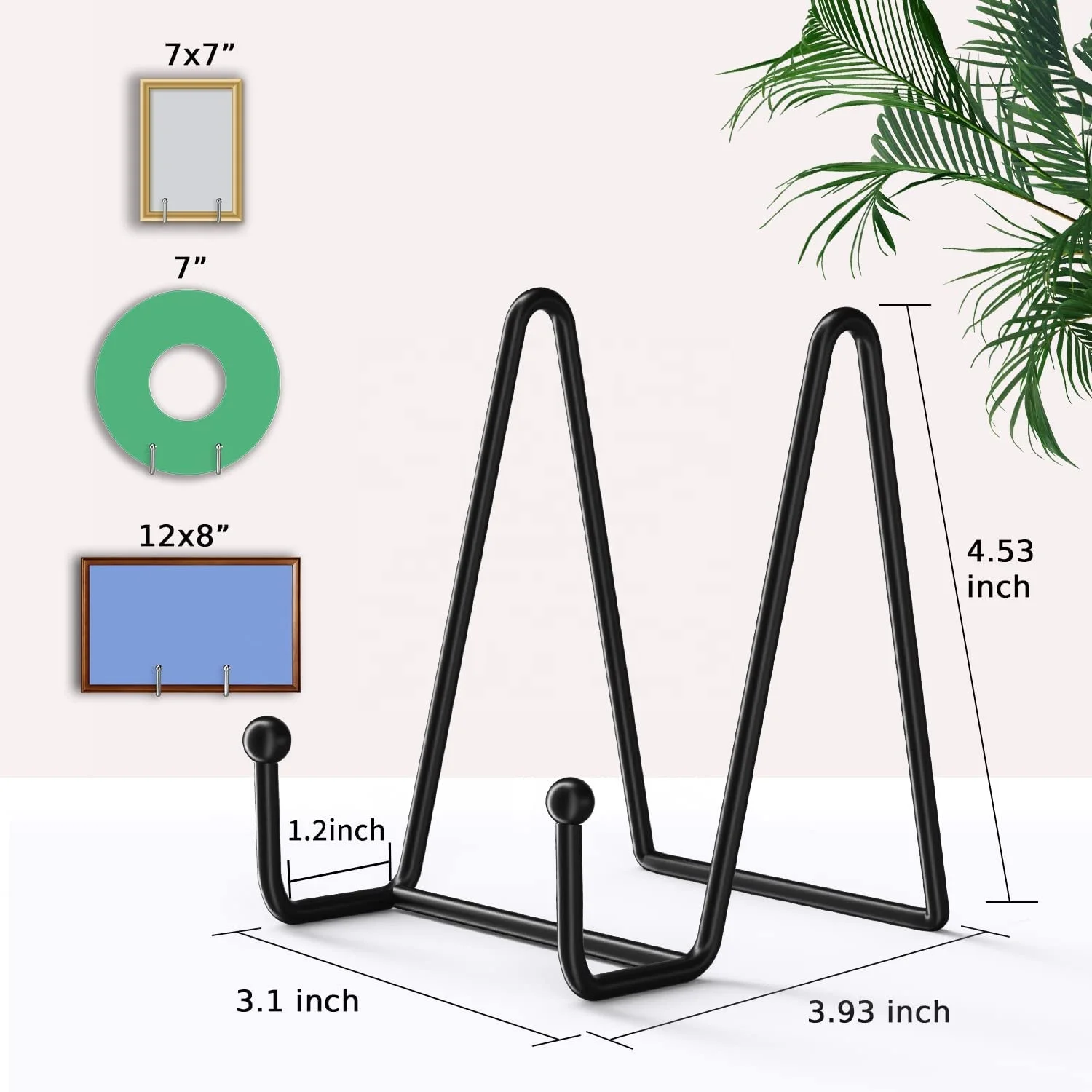 Black Metal Display Stands For Plate Holder,Book,Photo Easel,Artistic ...