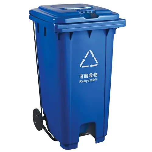 2 Wheeled Foot Pedal 240 Liter Waste Bin Buy Foot Pedal 240 Liter