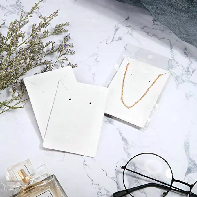 Paper Cards With Clear Self-Sealing Opp Plastic bag