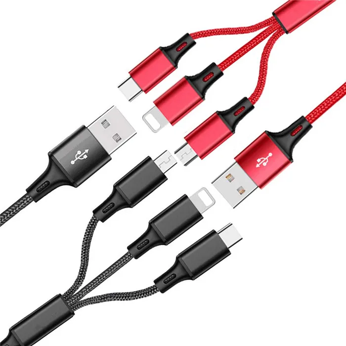 Durable nylon quick charge usb c micro cable for samsung and iphone - ANKUX.COM
