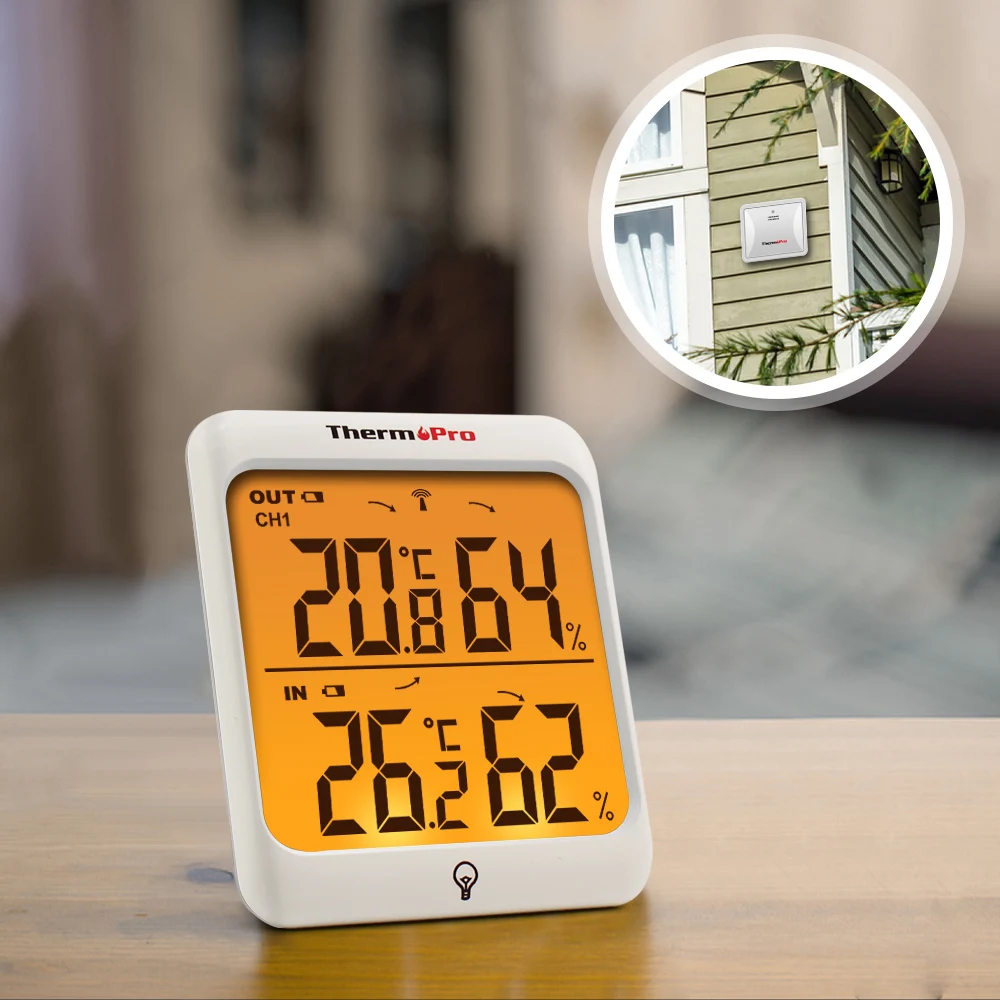 Thermopro Tp63a Digital Wireless Hygrometer Indoor Outdoor Thermometer