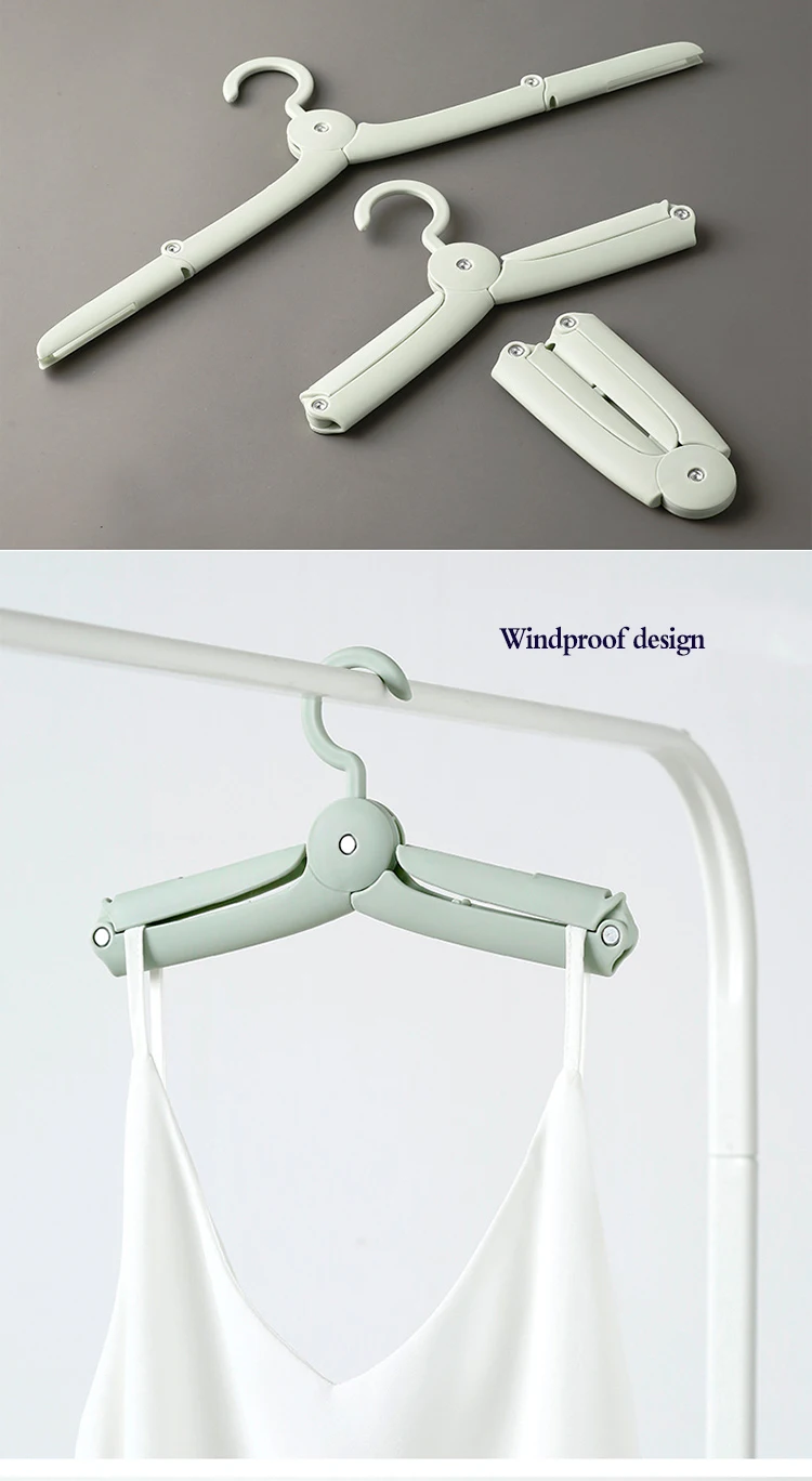 Portable Folding Clothes Hangers Space 