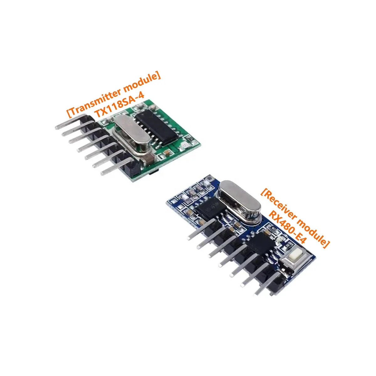 433MHz EV1527 learning remote with 4 buttons and LED indicator