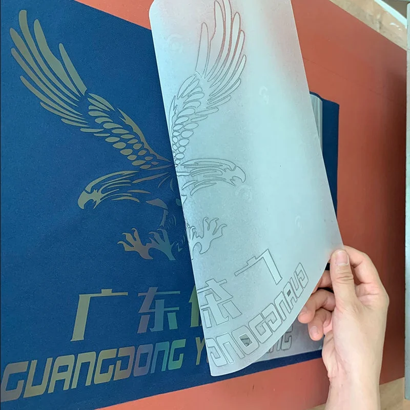 Custom Logo Heat Transfer On Fabric Reflective Heat Transfer Sticker