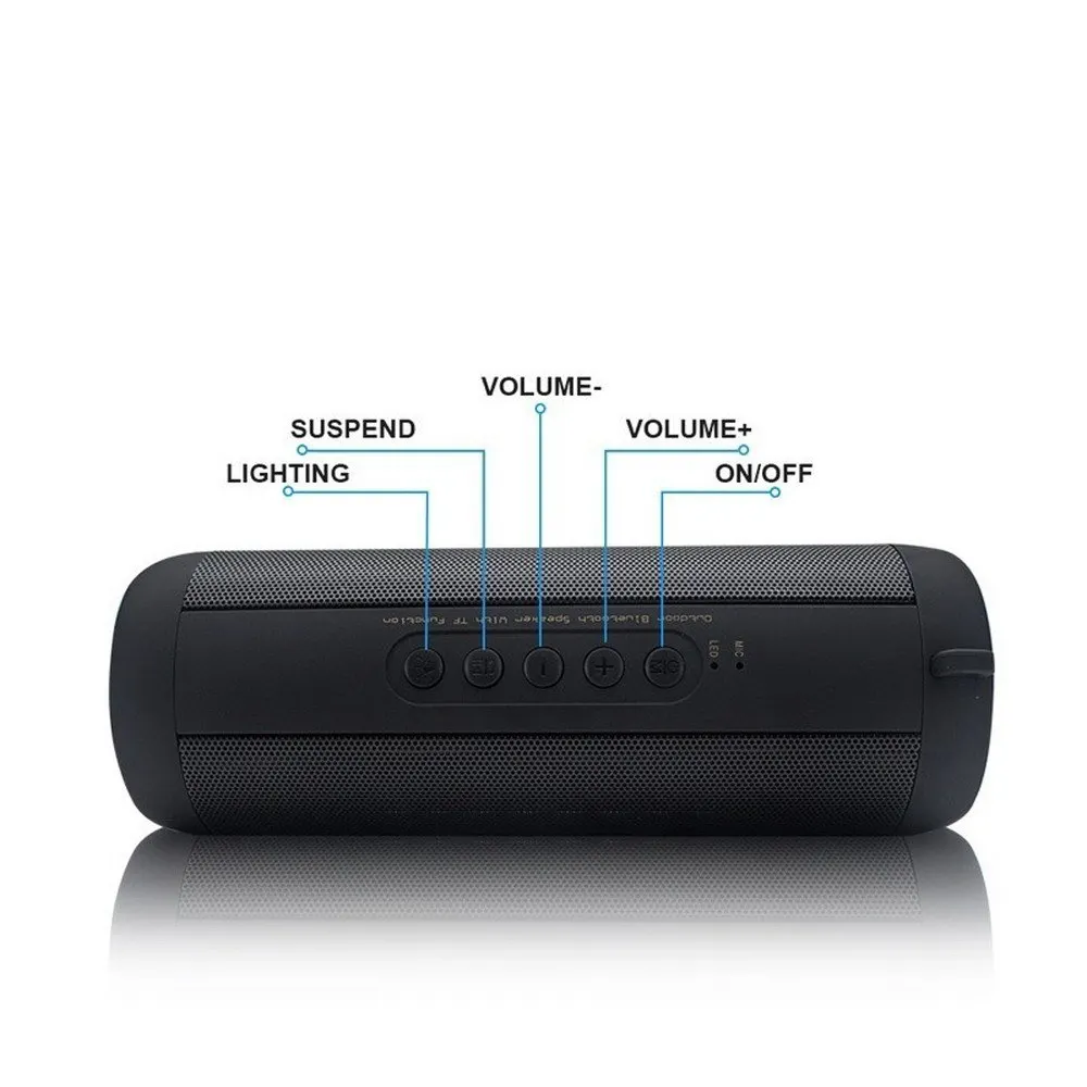 T2 Outdoor Waterproof BT Speaker Wireless BT Subwoofer Mini Portable Speakers - ANKUX.COM