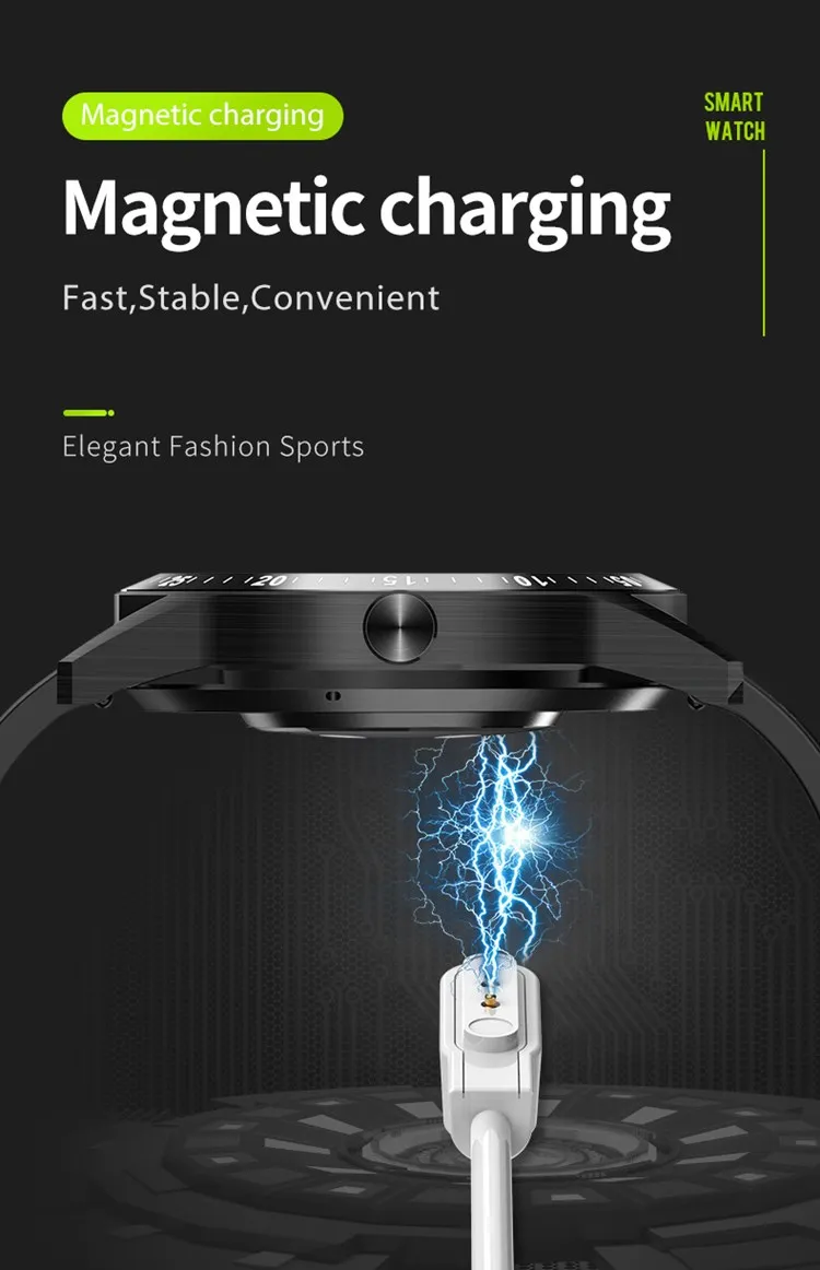 S1 Smartwatch Heart Rate Monitoring Waterproof BT Call music player wristband blood pressure blood oxygen Smart watch S1