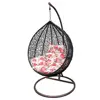 Indoor Bedroom Balcony Sunroom Rattan Ceiling Hanging Swing Chair for Adults and Kids