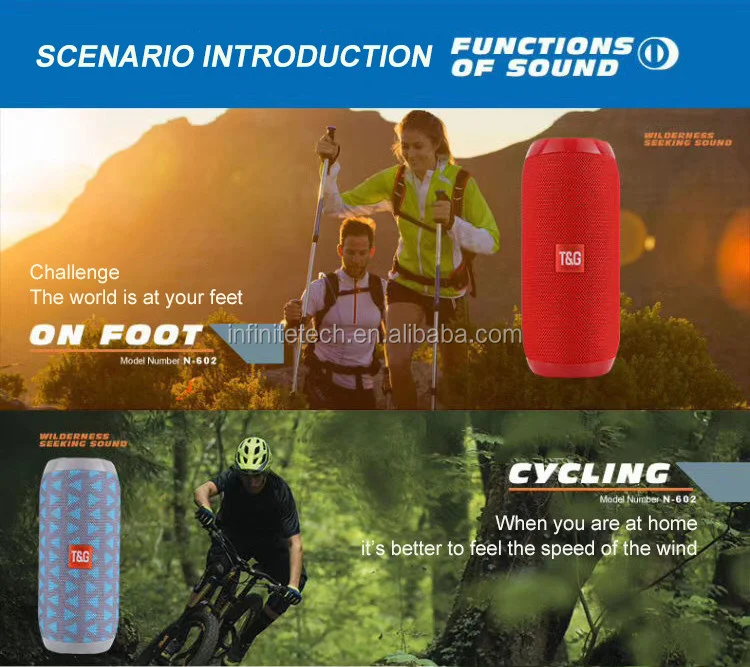 TG117 Portable small Speaker Bluetooth Wireless Music Player Sound System Loudspeaker FM Radio - ANKUX.COM